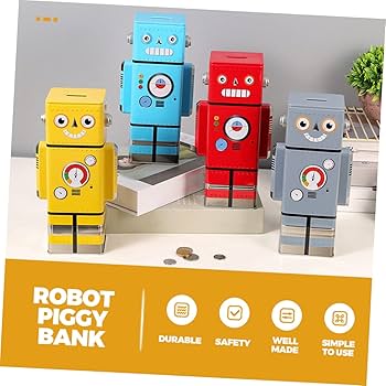 Amazon.co.jp: Totority 貯金箱 4個 貯金箱 お金を節約 ポット